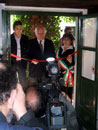 2007 - Inaugurazione con Guelfo Marcucci, il Sindaco di Castelnuovo Garfagnana e il Vice Sindaco di Barga